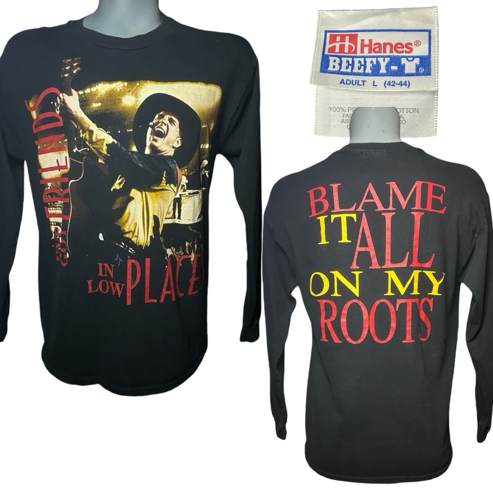 Vtg 90s Garth Brooks Concert Tee